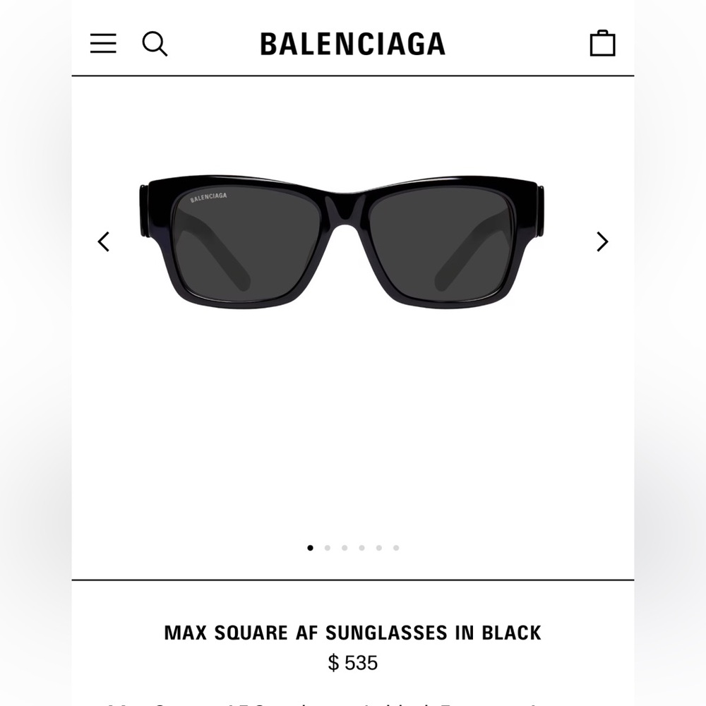 Balenciaga Max Square AF Sunglasses - Picture 12 of 12
